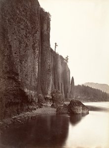 Cape Horn, Columbia Nehri, Oregon, 1867. by Carleton Emmons Watkins