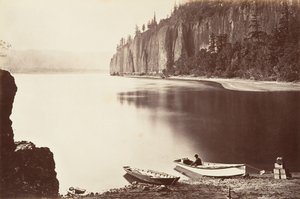 Cape Horn, Oregon, 1867, basılmış yakl. 1876. by Carleton Emmons Watkins