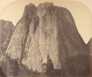 Katedral Kayası, 1861. by Carleton Emmons Watkins