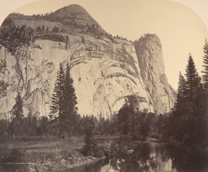 Soldaki Kuzey Kubbe - Kraliyet Kemerleri - Washington Sütunu, 1861, Yosemite.