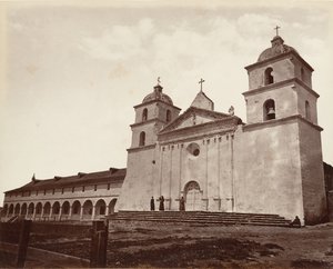 Eski Misyon Kilisesi, Santa Barbara, 1876, basılmış yaklaşık. 1876.
