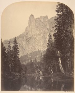 Nehir Manzaralı, Sentinel, 3270 Feet, 1861. by Carleton Emmons Watkins