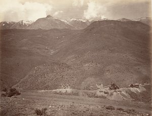Sutro Tünel Şaftı No. 2, 1875, basılmış yakl. 1876. by Carleton Emmons Watkins