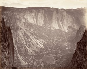 Yosemite Vadisi, yaklaşık 1872, basılmış yaklaşık. 1876. by Carleton Emmons Watkins