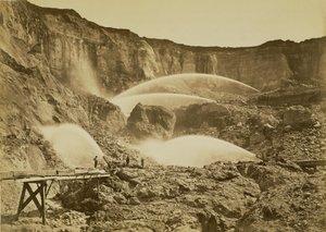 [Malakoff Diggings, Nevada County, California] by Carleton Watkins