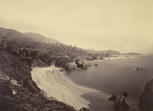 [Pasifik Sahili Manzarası] / [Gibson Plajı, Pt. Lobos, Monterey Sahili] by Carleton Watkins