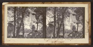 Yo Semite Şelalesi. 2630 fit by Carleton Watkins