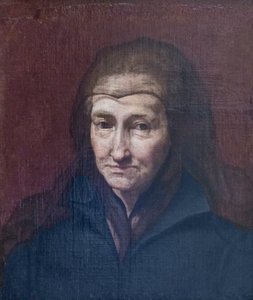 yaşlı bir kadın portresi by Carlo (follower of) Maratta or Maratti