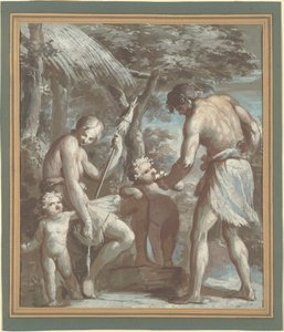 Adem ve Havva, Kabil ve Habil ile by Carlo Alberto Baratta