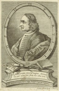 Tasvir edilen kişi:  Giuseppe Tartini by Carlo Calcinotto