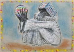 İsimsiz (kağıt üzerinde karışık teknik) by Carlo Cremaschi