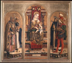 Camerino Üçlemesi (Aziz Domenico Üçlemesi) by Carlo Crivelli