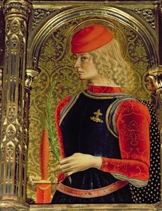 St. George, SantEmidio poliptiğinden detay, 76636 panel detayında 1473 tempera by Carlo Crivelli