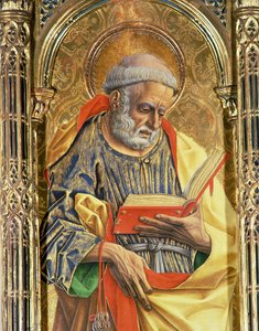 Aziz Peter, SantEmidio poliptiğinden detay, 76636 panel detayında 1473 tempera by Carlo Crivelli