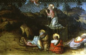 Bahçedeki Acı, San Silvestro poliptiğinden sol predella paneli by Carlo Crivelli