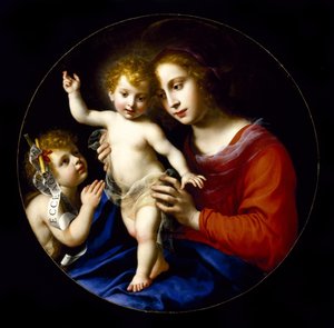 Bakire ve Çocuk ile Bebek Aziz Vaftizci Yahya by Carlo Dolci