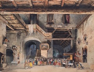 Opera için set tasarımı Giuseppe Verdi