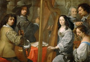 Aile ile Otoportre, c. 1650. by Carlo Francesco Nuvolone