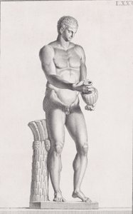 Erkek atlet heykeli, 1734