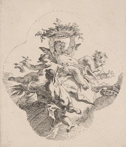Putti tutan çiçekler, 1725-75.