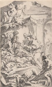 Saint Charles vebalılara komünyon veriyor, 1725-75.