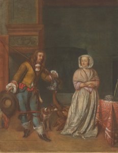 Bir Hanımefendiyi Ziyaret Eden Avcı, 17831786. by Carlo Lasinio