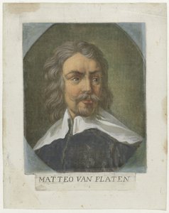 Portret van kunstenaar Matthew von Platen Kunstenaars Zelfportret En de Galleria degli Uffizi te Florence (dizi başlığı) Real Galleria di Firenze