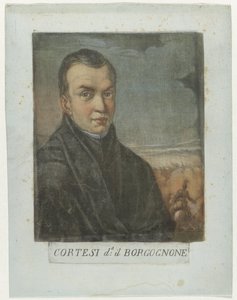 Portret van schilder Jacques Courtois Kunstenaars Zelfportret En de Galleria degli Uffizi te Florence (dizi başlığı) Real Galleria di Firenze