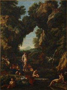 Diana ve Actaeon ile manzara, c.1657 (tuval üzerine yağlı boya)