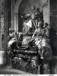 Papa Masum XI Anıtı, c.1697 (mermer) by Carlo Maratta or Maratti