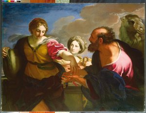 Rebecca ve Eliezer Kuyuda (tuval üzerine yağlıboya) by Carlo Maratta or Maratti