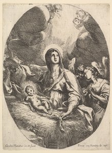 Meleklerin Hayranlığı. by Carlo Maratta or Maratti