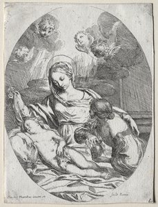 Magdalen ile Madonna ve Çocuk by Carlo Maratti