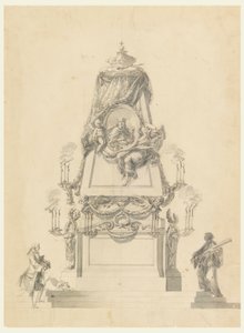 Çizim, Bir kral için katafalk, yaklaşık 1765