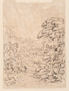 Çizim, Dağlık Bir Kasabaya Giden Yol, 1750-86