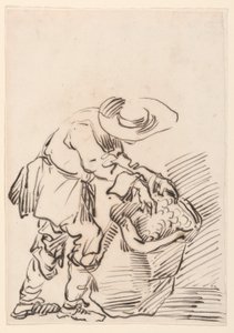 Çizim, Çalışan Köylü, 1728-78 by Carlo Marchionni