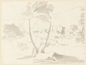 Peyzajdaki Bir Ağacın Kroki by Carlo Marchionni