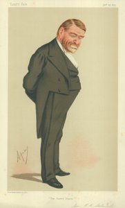 General Robert Cumming Schenck, ABD, 23 Ocak 1875, Vanity Fair karikatürü by Carlo Pellegrini