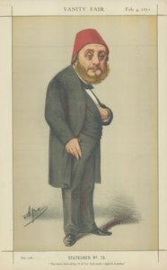 Ekselansları Musurus Bey (renkli taş) by Carlo Pellegrini