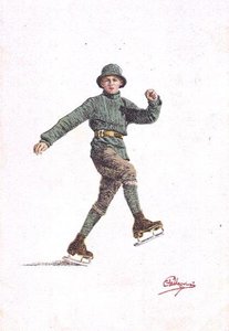 Yalnız Adam Pateni (renkli taş) by Carlo Pellegrini