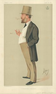 Lord Wharncliffe, Muhafazakar Dönüşüm, 14 Ağustos 1875, Vanity Fair karikatürü by Carlo Pellegrini