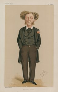 Bay Albert Grant Milletvekili; Leicester kare; 21 Şubat 1874; Vanity Fuarı; karikatür by Carlo Pellegrini