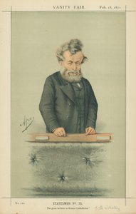 Bay George Hammond Whalley, Roma Katolikliğine büyük inanan, 18 Şubat 1871, Vanity Fair karikatürü by Carlo Pellegrini