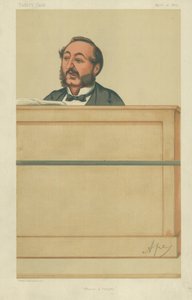 Bay Ira D Sankey, Övgü ve dua, 10 Nisan 1875, Vanity Fair karikatürü by Carlo Pellegrini