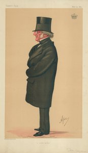 Philip-Henry Stanhope Stanhope, Soylu Bir Yazar, 23 Mayıs 1874, Vanity Fair karikatürü by Carlo Pellegrini