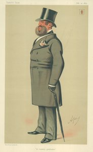 Sir Henry Josias Stracey, Bir taşralı beyefendi, 10 Temmuz 1875, Vanity Fair karikatürü by Carlo Pellegrini