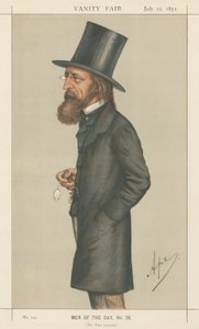 Şair Ödüllü Lord A. Tennyson (Vanity Fair serisi) by Carlo Pellegrini