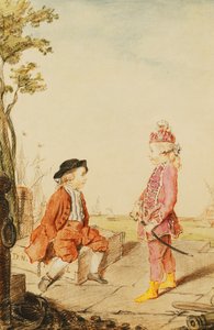 Bir Rıhtımda İki Genç de Neuville Kardeş, 1767 by Carmontelle