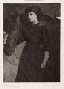 Leydi ve At, 1887. by Caroline Amelia Powell