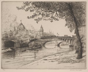 Notre Dame Köprüsü, Paris by Caroline Armington